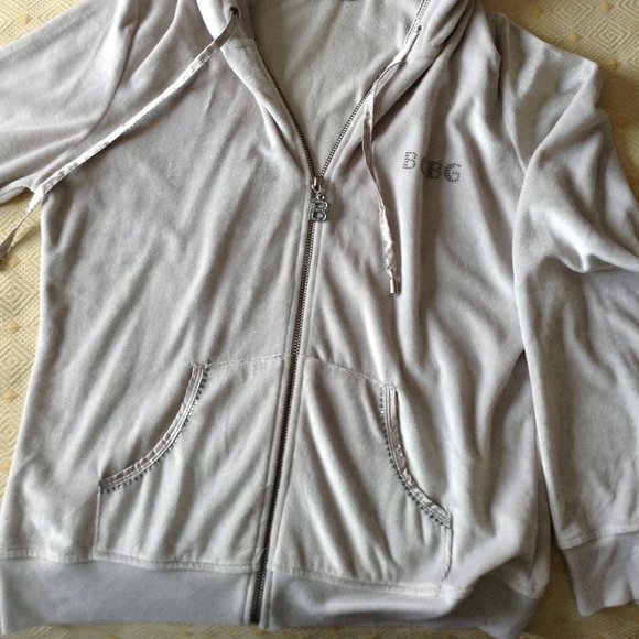 BCBG velour hooded jacket - Picture 2 of 5
